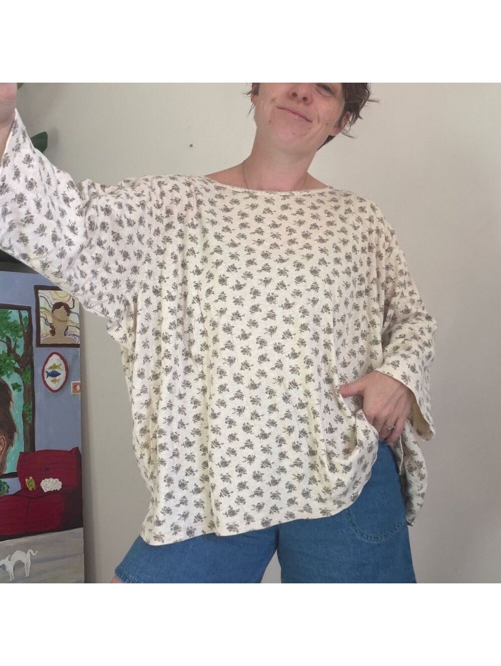 Vintage 90s floral long sleeve